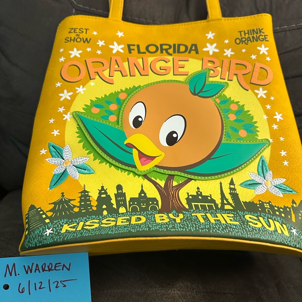 Loungefly Orange Bird Park Exclusive Tote Bag